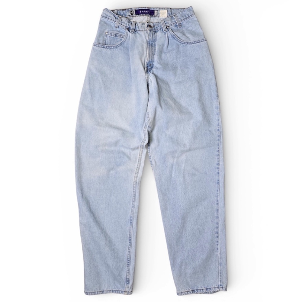 Vintage 90’s Baggy 561 Silvertab Levis Light Wash Fade Size 31X34